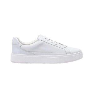 Kizik Vegas Ivory White Hands-Free Leather Unisex Sneakers